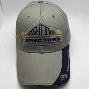 High Five Erectors Hat Cap Adjustable Long Bill Baseball Hat GR6